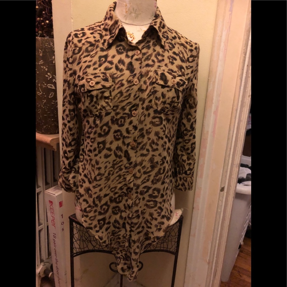 Pearl Animal print blouse